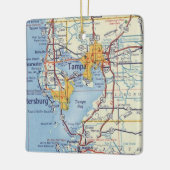 タンパFLヴィンテージマップ セラミックオーナメント (左)