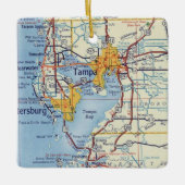 タンパFLヴィンテージマップ セラミックオーナメント (正面)