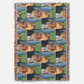 タンビッツラハウンドドッグハッピーポートレート スローブランケット (正面縦)