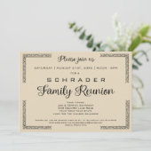 タンビーゲまたは任意のカラーファミリー懇親会招待状 招待状 (スタンド正面)