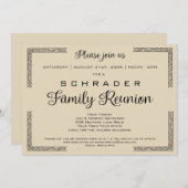 タンビーゲまたは任意のカラーファミリー懇親会招待状 招待状 (正面/裏面)