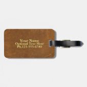 タンフェイクレザー ラゲッジタグ (裏面横)