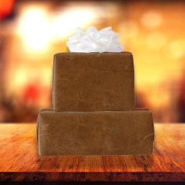 タンフェイクレザー ラッピングペーパー