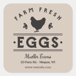 タンフパーソナライズされたァームフレッシュエッグ スクエアシール