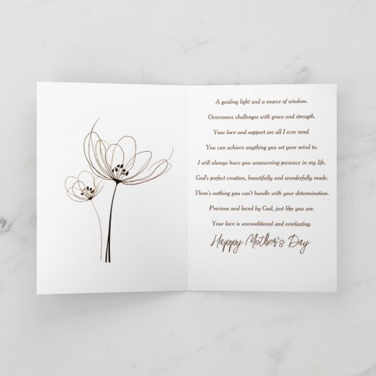 タンフローラカスタム聖なる書物、 経典母の日 シーズンカード (内部)