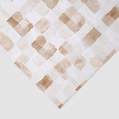 タンブラウンクリームのストライプ 薄葉紙 (詳細)