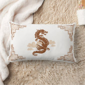 タンブラウンチノワセリーのドラゴンと雲 ランバークッション (ブランケット)