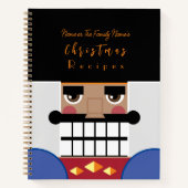 タンブラウンナツクラッカークリスマスレシピクックブック ノートブック (正面)