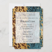 タンブラウンブルーサウスウエストコウィド 招待状 (正面)