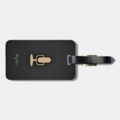 タンブラウンマイク ラゲッジタグ (裏面横)