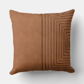 タンブラックの入れ子の正方形 クッション (裏面)