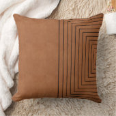 タンブラックの入れ子の正方形 クッション (ブランケット)