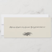 タンブラックパリエッフェルタワー | スウィート16誕生日 招待状 (裏面)