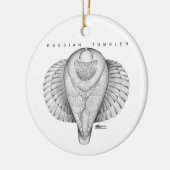 タンブラロシアのーの上面 セラミックオーナメント (左)