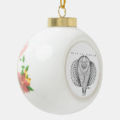 タンブラロシアのーの上面 セラミックボールオーナメント (左)