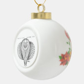 タンブラロシアのーの上面 セラミックボールオーナメント (右)