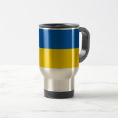 タンブラーとウクライナ国旗 トラベルマグ (正面右)