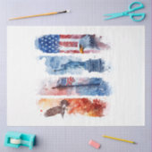 タンブラーに似たUSAパネルを切り離す 薄葉紙 (クラフト)