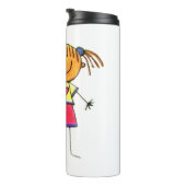 タンブラーに描いた子供のアートワーク タンブラー (回転右)