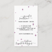 タンブラーのお手入れ 名刺 (裏面)