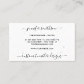 タンブラーのオムレパターン 名刺 (裏面)