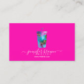タンブラーのオンネオンピンクのマグメーカー 名刺 (正面)