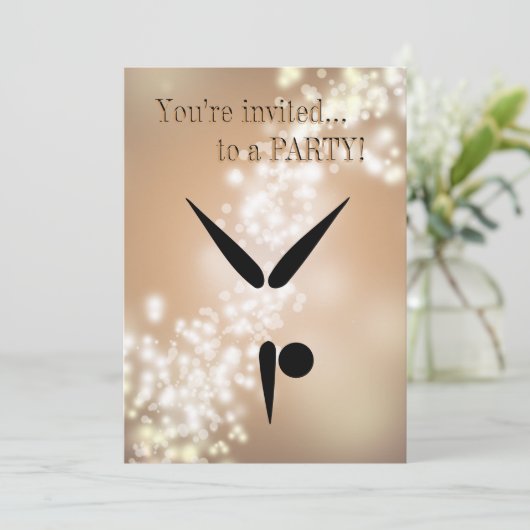 タンブラーの体育専門家の体操の記号 招待状 (スタンド正面)