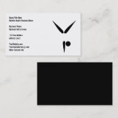 タンブラーの体育専門家|の体操の記号のシンプル 名刺 (正面/裏面)