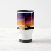 タンブラーの美しい鮮やかな夕日の写真 トラベルマグ (中央)