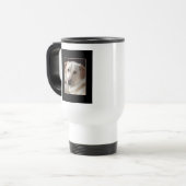 タンブラーの黄色いラブラドル・レトリーバー犬犬 トラベルマグ (正面左)