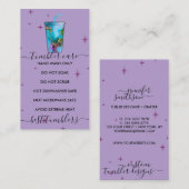 タンブラーケア 紫 名刺 (正面/裏面)