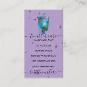 タンブラーケア 紫 名刺 (正面)