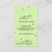 タンブラーケア 緑 名刺 (裏面)