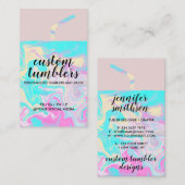 タンブラータンブラーショップエレガントマーブル 名刺 (正面/裏面)