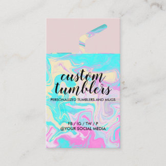 タンブラータンブラーショップエレガントマーブル 名刺
