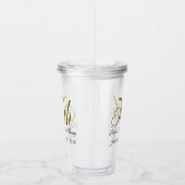 タンブラーパーソナライズされた- 50結婚周年 アクリルタンブラー (右)