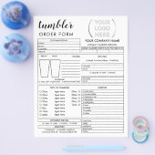 タンブラーマグカップオーダー型枠 チラシ (シングル)