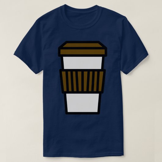 タンブラー取り出し取り出しマグカップコーヒーC Tシャツ (デザイン正面)