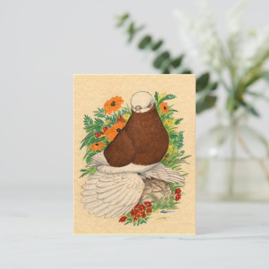 タンブラー赤い禿げムフ ポストカード (スタンド正面)