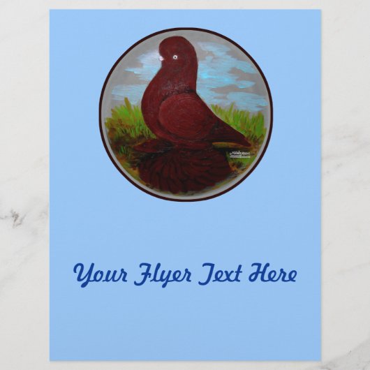 タンブラー鳩レッドマフ チラシ (正面)