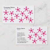 タンブラー – ネオン赤（白） 名刺 (正面/裏面)