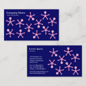 タンブラー – ピンクオン深いネイビー 名刺 (正面/裏面)