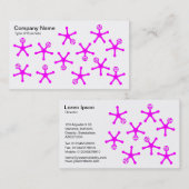 タンブラー – マゼンタオンホワイト 名刺 (正面/裏面)