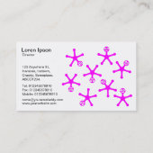 タンブラー – マゼンタオンホワイト 名刺 (裏面)