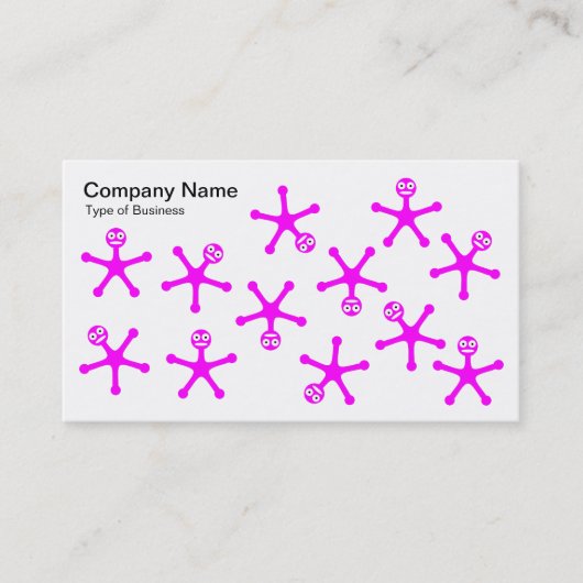 タンブラー – マゼンタオンホワイト 名刺 (正面)