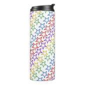 タンブラー – 色付き星の列 (回転左)