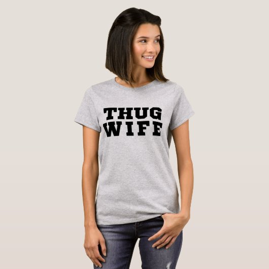 タンブラーTシャツThug妻 Tシャツ (正面フル)