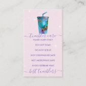 タンブラ気にービニルタンブラー転写デカールプリント 名刺 (正面)