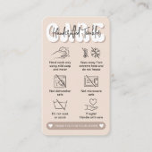 タンブラ気にー指示ガイドトレンディーレトロベージュ 名刺 (正面)