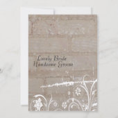 タンブリックレース結婚式招待状 招待状 (裏面)